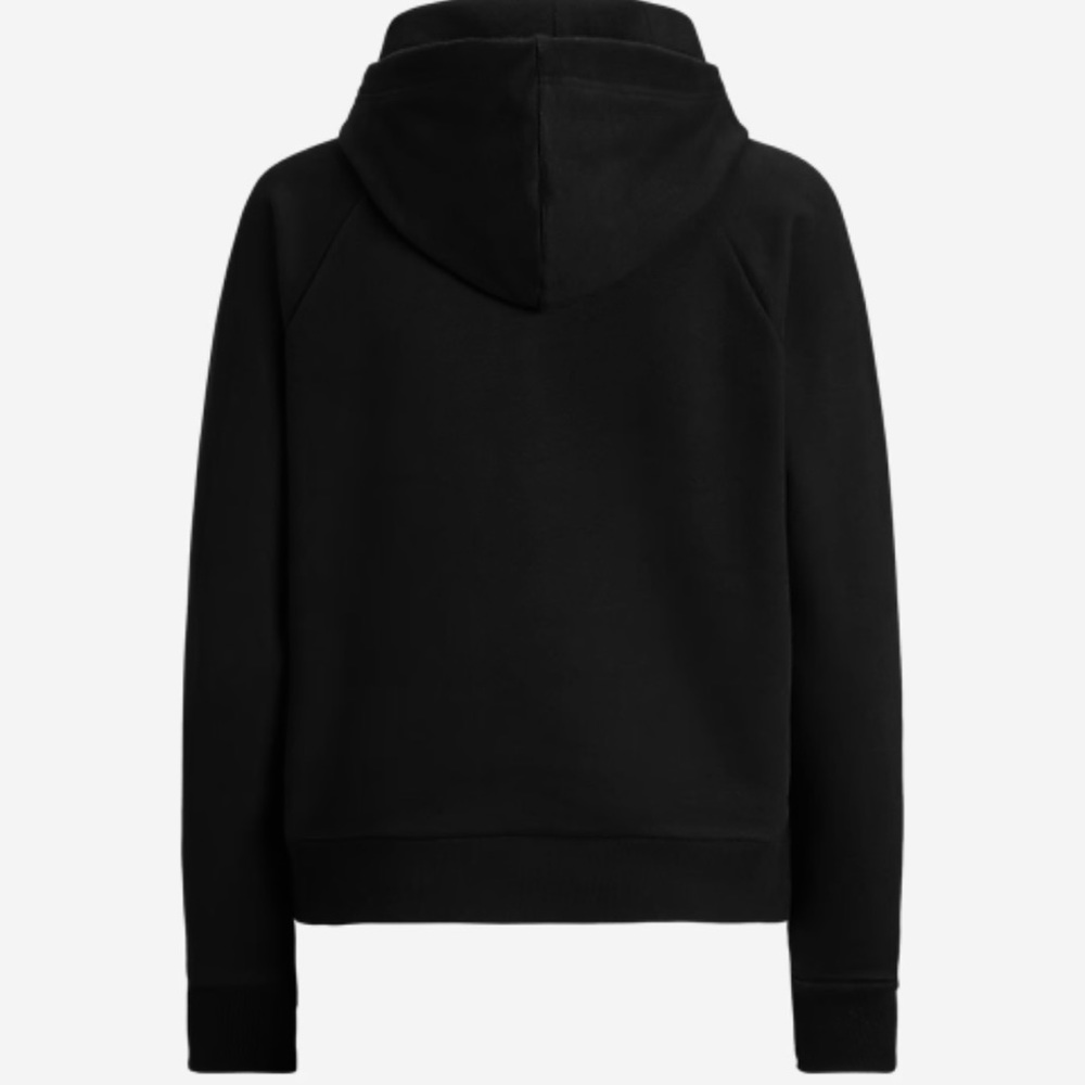 New! Lauren Ralph Lauren Embossed Logo Hooded Sweatshirt Black Sizes L & XL🖤 - Picture 12 of 16